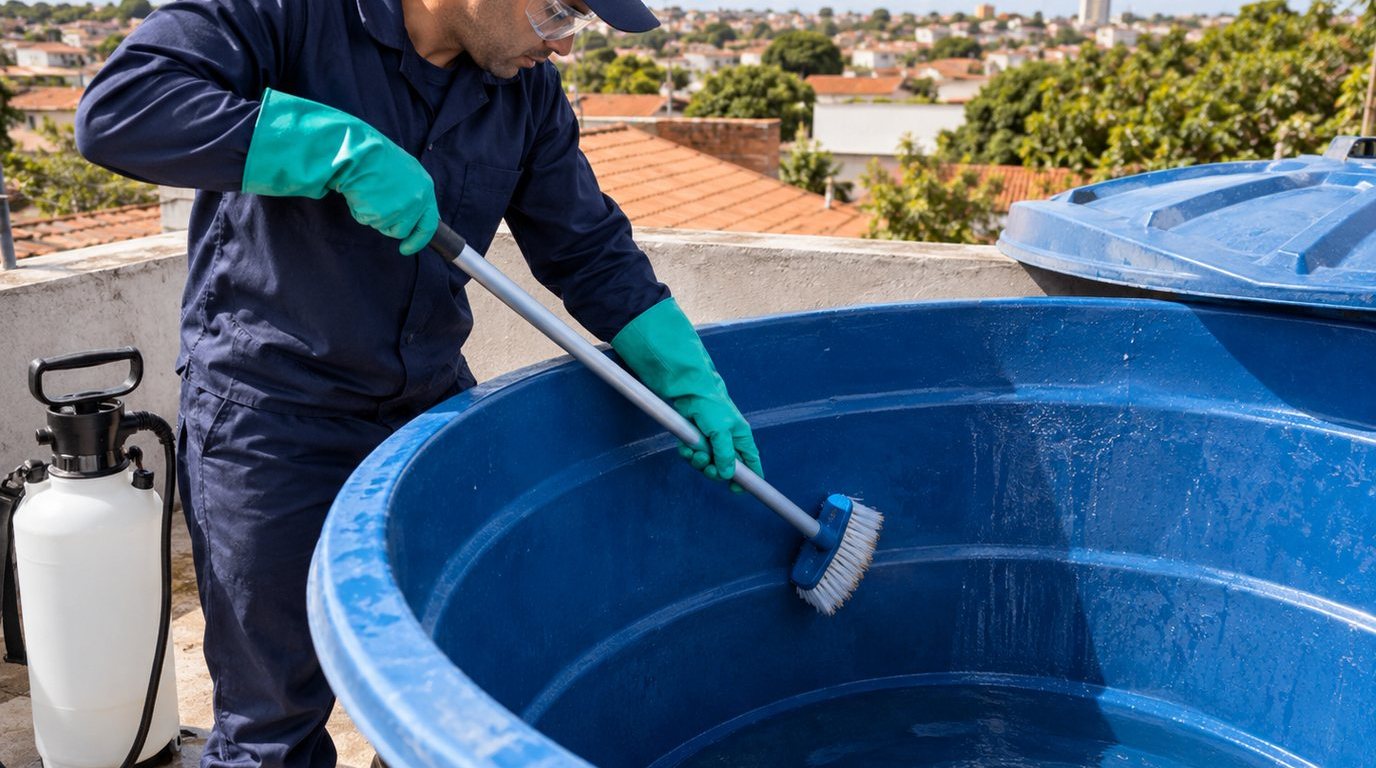 Higienização e Desinfecção da Caixa d'Água em Aracaju‑SE