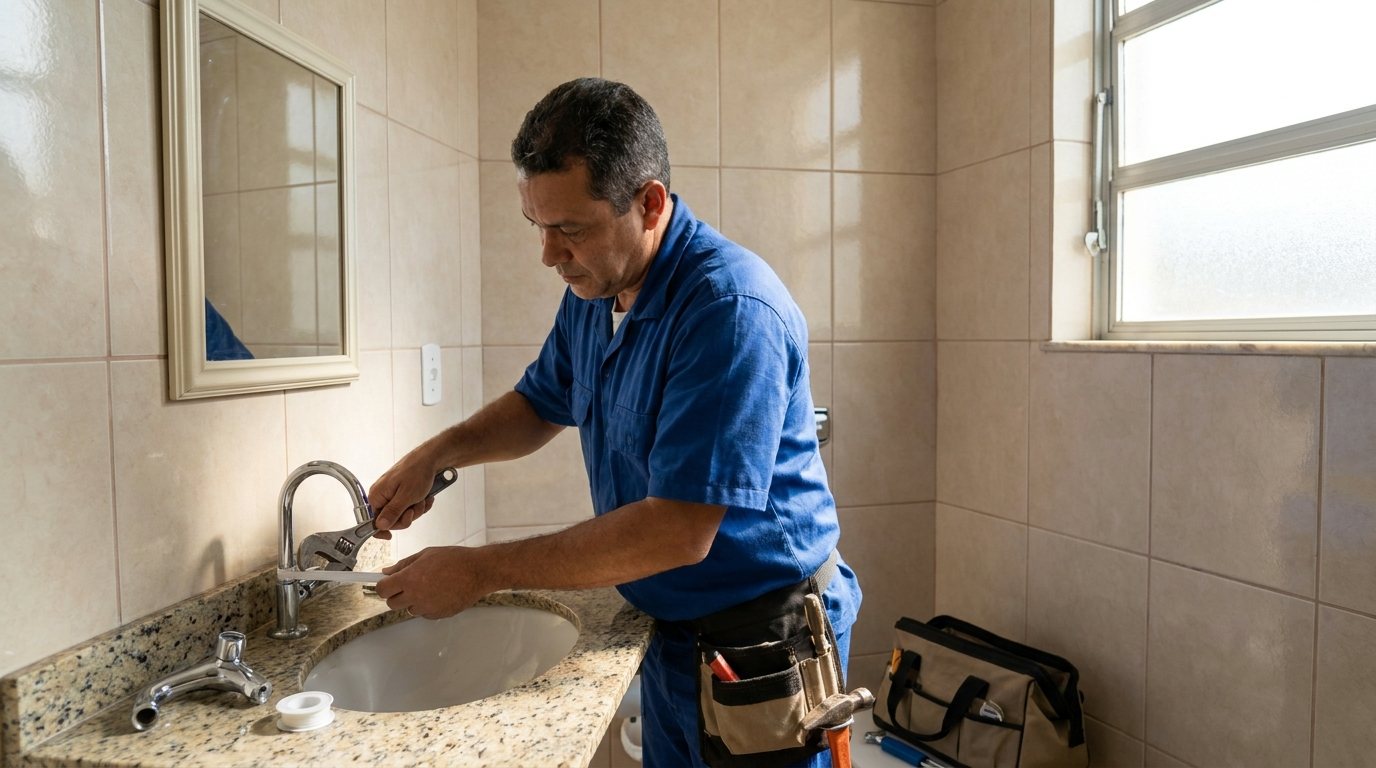 Instalação Hidráulica no Banheiro em Aracaju‑SE
