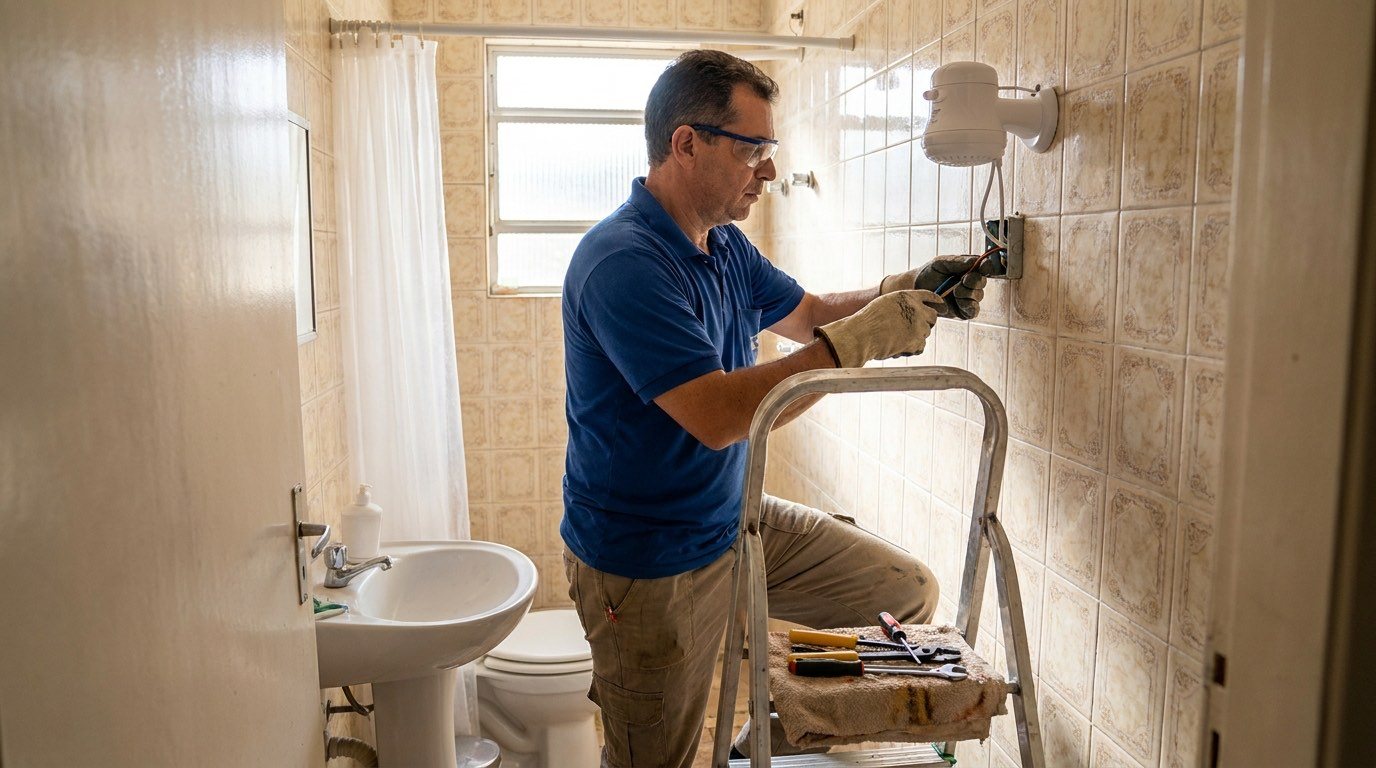 Instalação Hidráulica no Banheiro em Aracaju‑SE