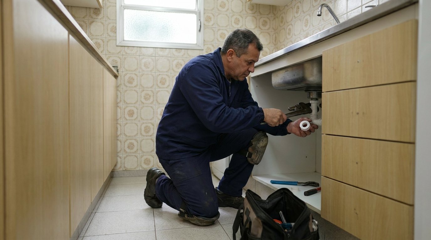 Reparo Hidráulico na Cozinha em Aracaju‑SE